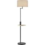 LED Vloerlamp - Trion Cliso - E27 Fitting - Rond - Mat Zwart, Huis en Inrichting, Lampen | Vloerlampen, Ophalen of Verzenden, Nieuw
