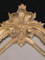 Wandspiegel (2) - Verguld hout - 2 houten spiegels goud