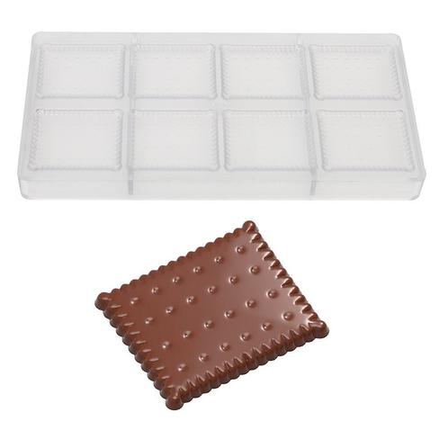 Chocolademal Chocolate World Petit Beurre (8x) 59,5x50x5mm, Hobby en Vrije tijd, Taarten en Cupcakes maken, Nieuw, Verzenden