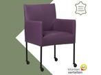 Leren eetkamerstoel Desire - Toledo Aubergine (paars) -, Huis en Inrichting, Stoelen, Overige kleuren, Bohemian, Industrieel, Modern, Scandinavisch