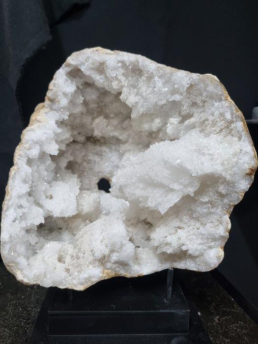 Kwarts HQ Grote bergkristal Geode - Hoogte: 200 mm -, Verzamelen, Mineralen en Fossielen