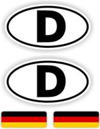 D, Duitsland auto sticker set. (1011.61), Auto diversen, Autostickers, Verzenden