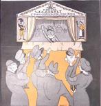 Spotprent over een fascistisch poppenspel (lijst optie), Verzenden