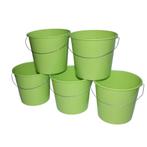 Emmers - Huishoudemmers - 10 liter - Set van 5 stuks - Met, Ophalen of Verzenden, Nieuw