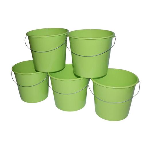 Emmers - Huishoudemmers - 10 liter - Set van 5 stuks - Met, Huis en Inrichting, Woonaccessoires | Thermometers, Ophalen of Verzenden