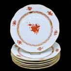 Herend - Bord (6) - „Apponyi Orange“, 1. Wahl - Porselein