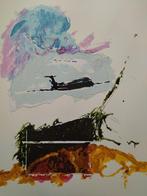 Mario Schifano (1934-1998) - Senza Titolo - Aereo, Antiek en Kunst