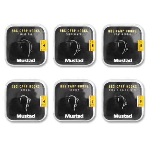 Mustad BBS 30 Carp Hooks Pack Karperhaken (6 packages +, Watersport en Boten, Hengelsport | Algemeen, Nieuw, Verzenden
