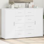 vidaXL Dressoirs 2 st 60x31x84 cm bewerkt hout wit, Huis en Inrichting, Kasten | Dressoirs, Minder dan 50 cm, Verzenden, Nieuw