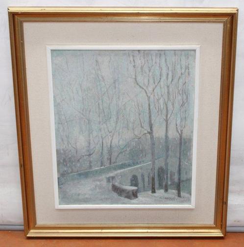 Irujo de Beruete (XX) - Silencio bajo la nieve, Antiek en Kunst, Kunst | Schilderijen | Klassiek