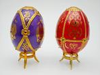 Fabergé ei - 2 Fabergé-eieren - Porselein, Antiek en Kunst
