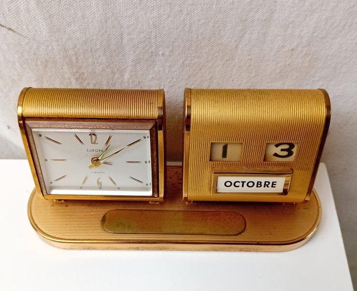 Tafel/bureauklokken - - Verguld messing - 1970-1980, Antiek en Kunst, Antiek | Klokken