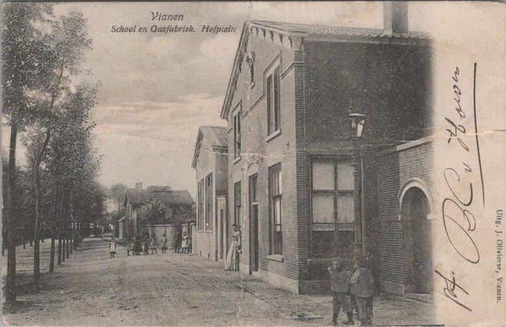 VIANEN - School en Gasfabriek, Verzamelen, Ansichtkaarten | Nederland, Verzenden