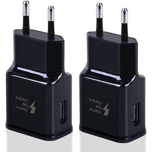 Adaptive Fast Charger voor Samsung - 2 Stuks - Snellader, Telecommunicatie, Mobiele telefoons | Telefoon-opladers, Ophalen of Verzenden