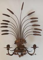 Wandlamp - Gouden tarwehalmen - Metaal - Vintage wandlamp