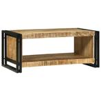 vidaXL Koffietafel 90x50x38 cm Massief Ruw Hout Mango, Huis en Inrichting, Verzenden, Nieuw, Overige houtsoorten, 50 tot 100 cm