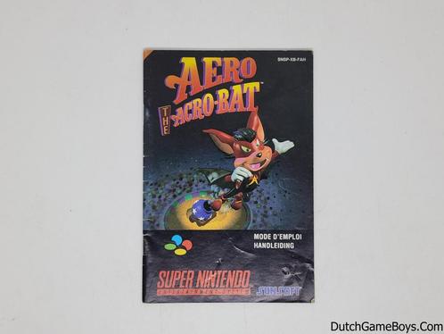 Super Nintendo / SNes - Aero The Acro Bat - FAH - Manual, Spelcomputers en Games, Games | Nintendo Super NES, Gebruikt, Verzenden