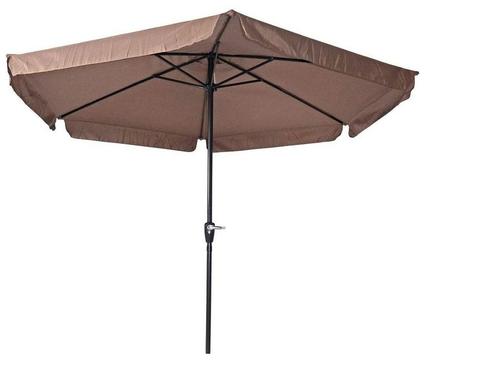 Gemini Parasol Taupe Ø300 cm, Tuin en Terras, Parasols, Stokparasol, Nieuw, 2 tot 3 meter, Waterdicht, Ophalen of Verzenden