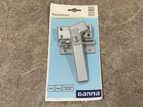 Veiling - 3x GAMMA raamsluiting met slot, Doe-het-zelf en Verbouw, Hang- en Sluitwerk
