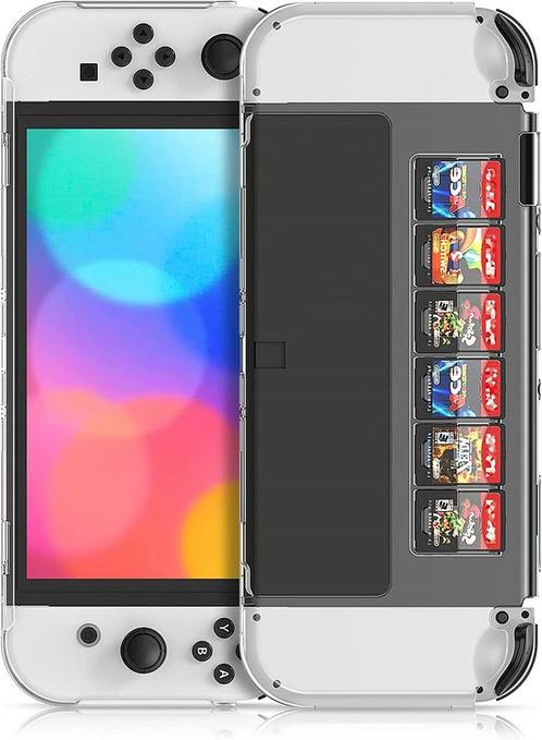 DrPhone NSO1 Crystal Case met 6 Gamekaart opslagsleuven – Ge, Spelcomputers en Games, Spelcomputers | Overige Accessoires, Verzenden