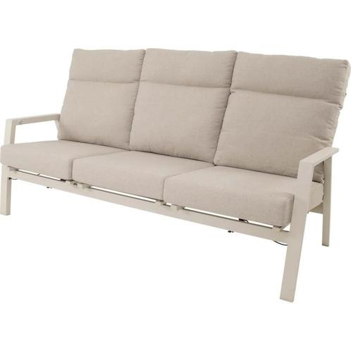 Ohio 3 zits-loungebank - creme, Huis en Inrichting, Stoelen, Nieuw, Ophalen of Verzenden