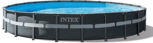 Intex zwembad rond Ultra XTR Frame 732x132 cm met zandfilter, Tuin en Terras, Zwembaden, 400 cm of meer, Rond, Nieuw, Opzetzwembad