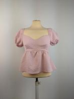 Pink Textured Puff Sleeve Top, Verzenden, Nieuw