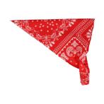 Haarband Bandana - Paisley Patroon - Wit Rood, Nieuw