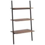 Ladderrek Donkerbruin - Stijlvol Opbergen | Retourdeal | 42%, Met plank(en), 100 tot 150 cm, Nieuw, 25 tot 50 cm