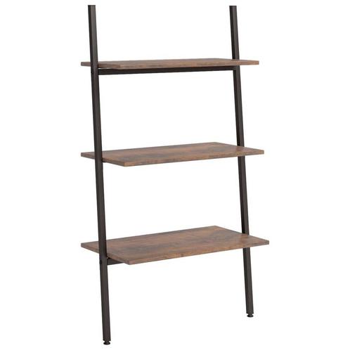 Ladderrek Donkerbruin - Stijlvol Opbergen | Retourdeal | 42%, Huis en Inrichting, Kasten | Boekenkasten, 25 tot 50 cm, Met plank(en)