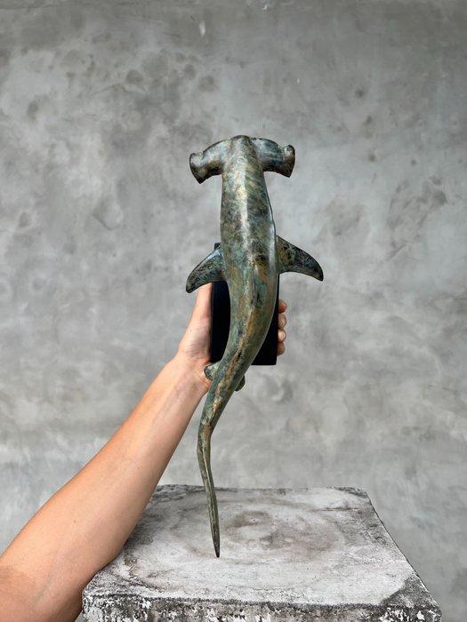 sculptuur, NO RESERVE PRICE - Bronze patinated Hammerhead, Antiek en Kunst, Kunst | Designobjecten
