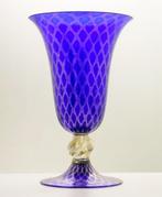 Paolo Rubelli - Vaas - Murano-glas en 24 kt goud, Antiek en Kunst, Antiek | Glas en Kristal