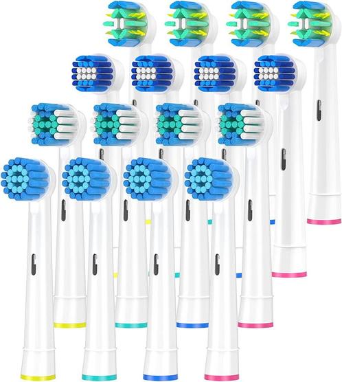 16-Delige Set Opzetborstels geschikt voor Braun Oral B -, Sieraden, Tassen en Uiterlijk, Uiterlijk | Haarverzorging, Nieuw, Verzenden