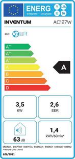 Inventum AC127WSET - Mobiele airconditioner - Airco - High, Witgoed en Apparatuur, Verzenden, Nieuw
