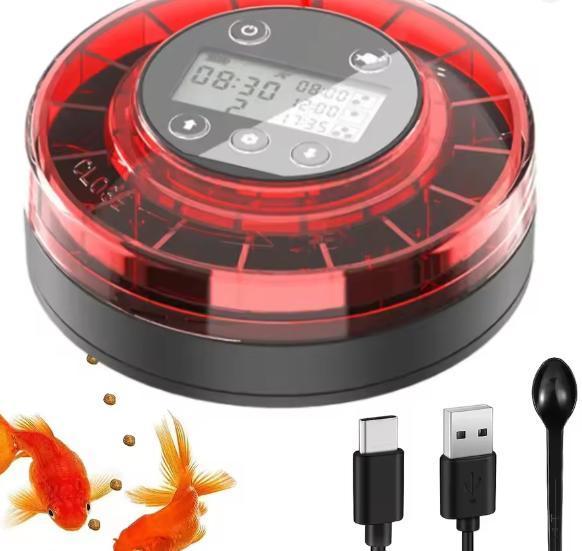Aquarium Voerautomaat – USB Oplaadbare Visvoeder 100g, Dieren en Toebehoren, Vissen | Aquaria en Toebehoren, Nieuw, Verzenden