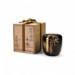 Nagase Masayuki (Suimei) Gelakte theedoos met bamboe Maki-e, Antiek en Kunst