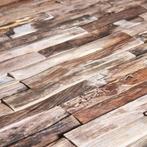 Houtstrips houten wandbekleding sloophout strips wandpanelen, Huis en Inrichting, Nieuw, Verzenden