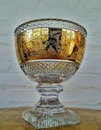 Moser - Vaas - Kristallen Art Deco vaas/coupe met 24-karaats