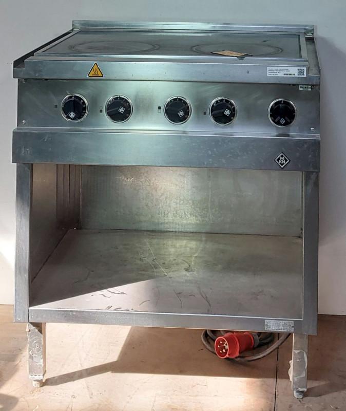 Occasion 4-plaats keramische kooktafel, Zakelijke goederen, Horeca | Keukenapparatuur, Gebruikt, Ophalen