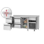 GGM Gastro | Koelwerkbank PREMIUM - 1865x700mm - met 1 deur, Verzenden, Nieuw in verpakking, RVS Meubilair
