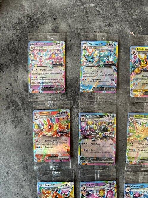 Pokemon Complete set Prismatic Evolutions ENGLISH promo, Hobby en Vrije tijd, Verzamelkaartspellen | Pokémon