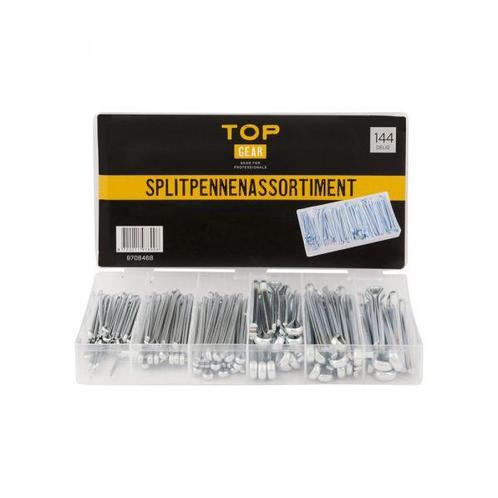 TOPGEAR Splitpennenassortiment 144 delig, Doe-het-zelf en Verbouw, Kratten en Dozen, Nieuw, Verzenden