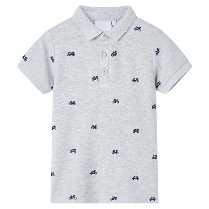 vidaXL Kinderpoloshirt  104 gemêleerd grijs, Kinderen en Baby's, Kinderkleding | Overige, Nieuw, Verzenden