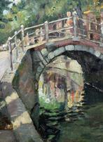 Ben Viegers (1886-1947) - Delft over de brug, Antiek en Kunst