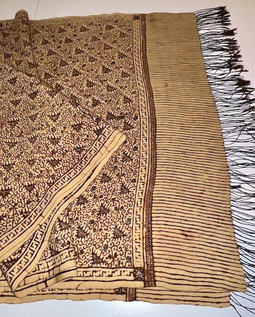 Textiel - 52 cm - 260 cm - Gekleurd batik van Juana-Rembang, Antiek en Kunst, Kunst | Niet-Westerse kunst