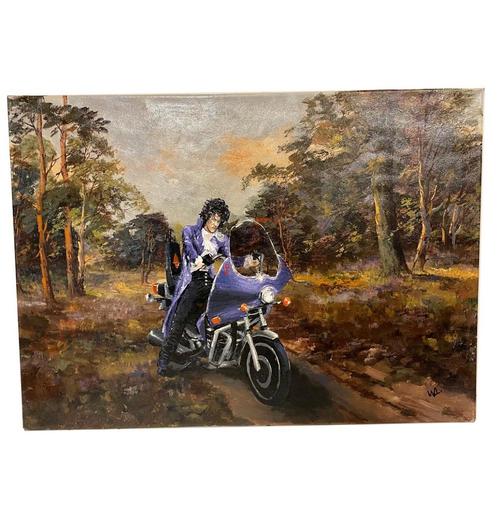 Prince - Purple Rain op Canvas 70 x 50 cm Wesley Altena, Verzamelen, Muziek, Artiesten en Beroemdheden, Ophalen
