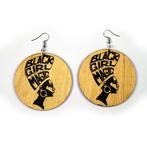 African earrings wood | Black girl magic, Ophalen of Verzenden, Nieuw