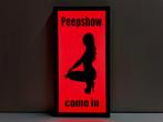 Reclamebord - Amsterdamse Wallen, Peepshow komt in verlicht