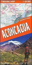 Wandelkaart Aconcagua trekking map | Terraquest, Nieuw, Verzenden