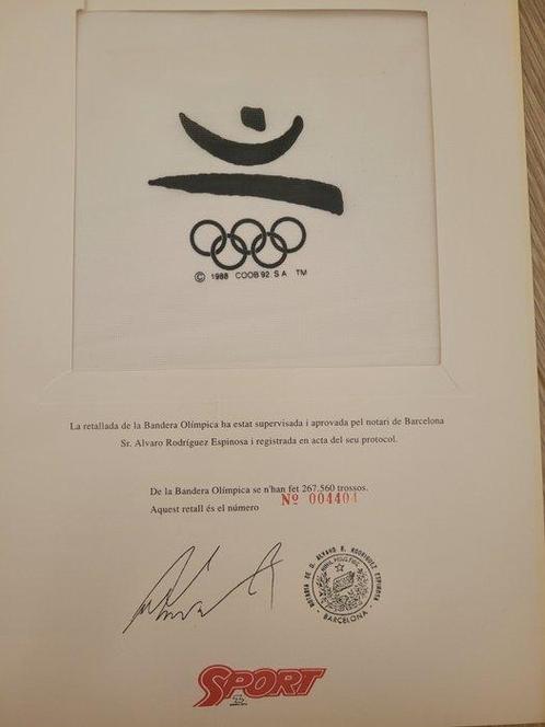 Bandera Olímpica. Juegos Olímpicos Barcelona 1992. -, Verzamelen, Overige Verzamelen